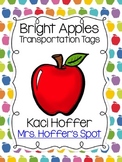 Transportation Tags {Bright Apple}