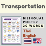 Transportation Thai English vocabulary