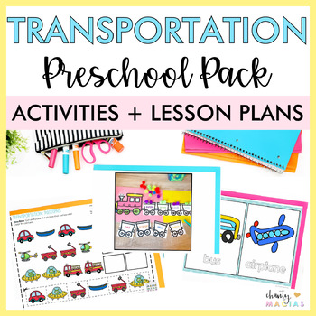Preview of Transportation Theme Toddler + Preschool Activities | Curriculum + Lesson Plans