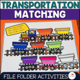 Transportation Themed File Folder Activities Basic Matchin