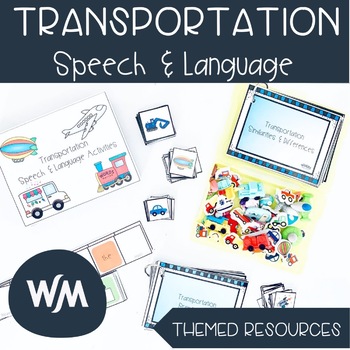 Preview of UPDATED: Transportation Themed Speech and Language Activities