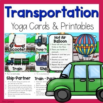 Preview of Transportation Themed Yoga