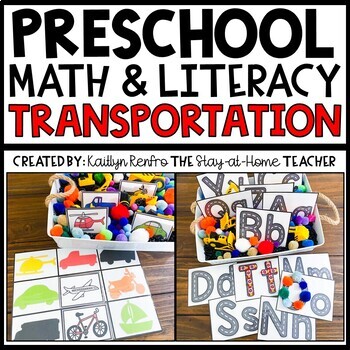 Preview of Transportation Cars Toddler Activities Preschool Curriculum & Lesson Plans PreK
