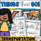 Transportation Unit Kindergarten | Transportation Preschool