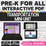 Transportation Unit | Special Education l Interactive PDF 