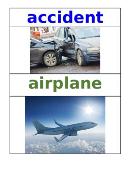 Preview of Transportation Vocabulary (UPDATED)