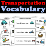 Transportation Vocabulary and Visuals