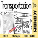 Transportation Week Activities for School Libraries
