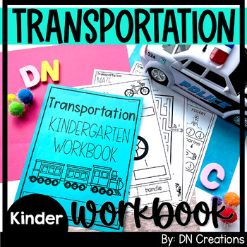 Preview of Transportation Workbook l Kindergarten Worksheets | Transportation Activities