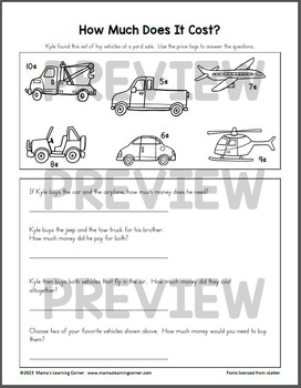 transportation worksheets for kindergarten and first grade tpt