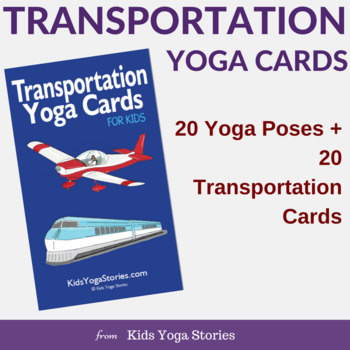 Preview of Transportation Yoga Cards for Kids