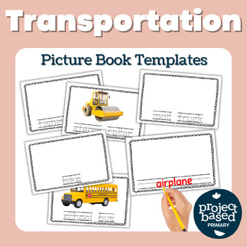 Preview of Transportation and Vehicles Picture Book Template