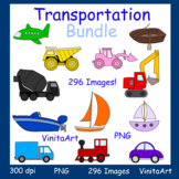 Transportation clipart Bundle, 296 Images! Commercial Use!