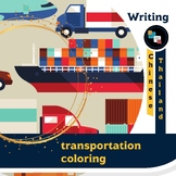 Transportation coloring and writing stroke in Chinese lang