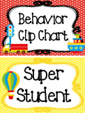 Transportation themed Printable Behavior Clip Chart. Class