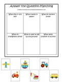 Transportation themed early learning activity for child. A