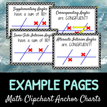 Transversal Angle Relationships Diy Math Anchor Chart Clipchart