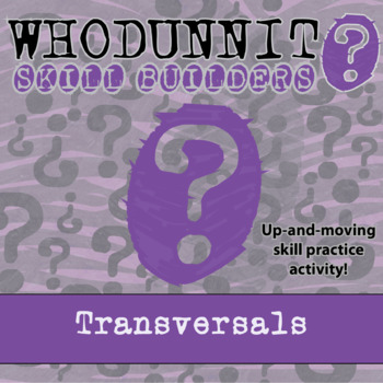 Preview of Transversal Whodunnit Activity - Printable & Digital Game Options
