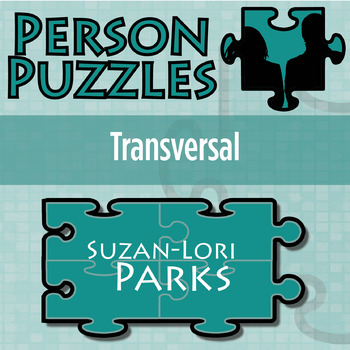 Preview of Transversals - Printable & Digital Activity - Suzan-Lori Parks Person Puzzle