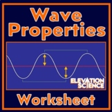 Transverse Waves Worksheet Wavelength Amplitude Frequency 