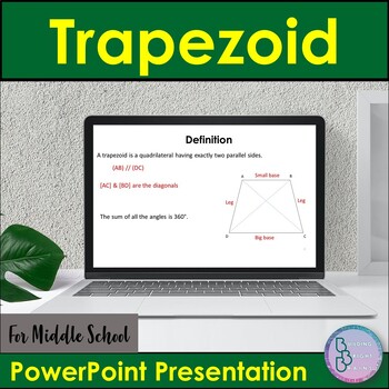 Preview of Trapezoid Geometry | PowerPoint Presentation Math Lesson Slides | Middle School