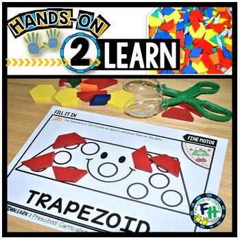 Preview of Trapezoid Shape Activity Pack for Preschool