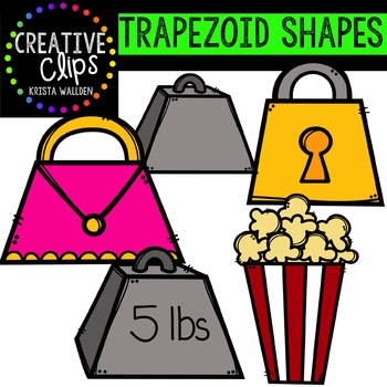 Trapezoid Shapes {Creative Clips Digital Clipart}