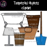 Trapezoid objects clipart