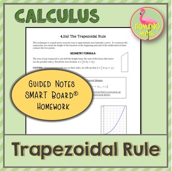 Preview of Calculus Trapezoidal Rule (Unit 6)