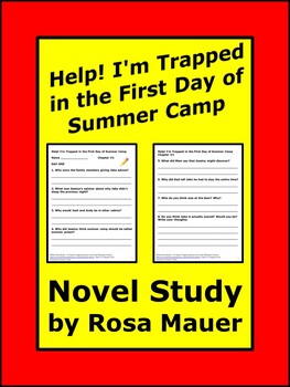 Preview of Help! I'm Trapped in the First Day of Summer Camp Chapter Questions