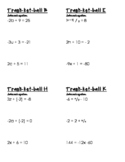 Trashketball - Two-Step Equations