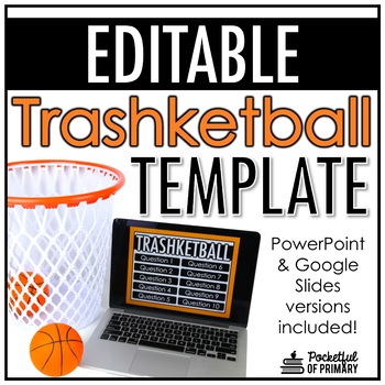Preview of Trashketball Game Template | EDITABLE