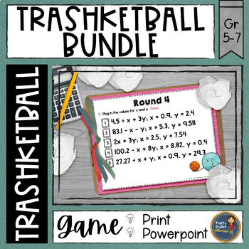 Preview of Trashketball Math Games Bundle - All Games