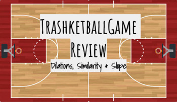 Preview of Trashketball Review: Dilations, Similarity & Slope