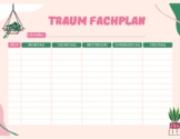 Traum Fachplan - Dream Schedule