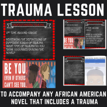 Preview of Trauma Lesson to Accompany Any African American Novel Dealing with Trauma