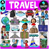 Travel A to Z | Alphabet Clip Art Set {Educlips Clipart}
