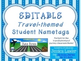 Travel / Adventure Themed Name Tags