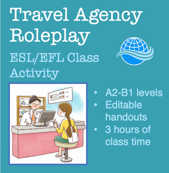 Preview of Travel Agency Role-play Activity (ESL A2/B1 Levels)