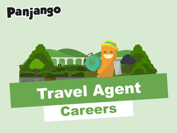 Preview of Travel Agent - Career Exploration PowerPoint and Worksheet