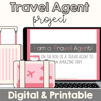 Preview of Travel Agent Research Project  | No Prep | Digital & Printable