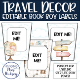 Travel Book Box Labels