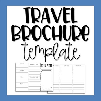 printable travel brochure template for kids
