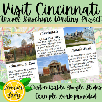 Preview of Travel Brochure - CUSTOMIZABLE Google Slides Writing Project