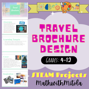 Preview of Travel Brochure Design - STEM / STEAM Project - Art