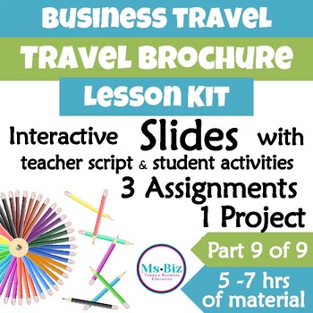 Preview of Travel Brochure PBL PROJECT KIT - Graphic Design & Marketing (Lesson 9 of 9)