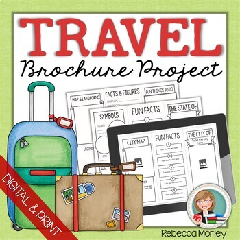 Preview of Travel Brochure Research Templates