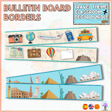 Travel- Bulletin board borders- Travel theme classroom decor