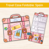 Travel Case Foldable Spain, Printable Geography Activity