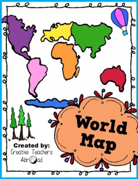 Preview of Travel Continents and Oceans - The World Map - Geography Activities Pack!